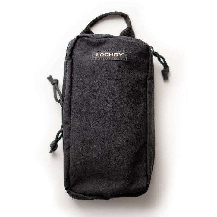 Black pouch with 'LOCHBY' branding on a white background