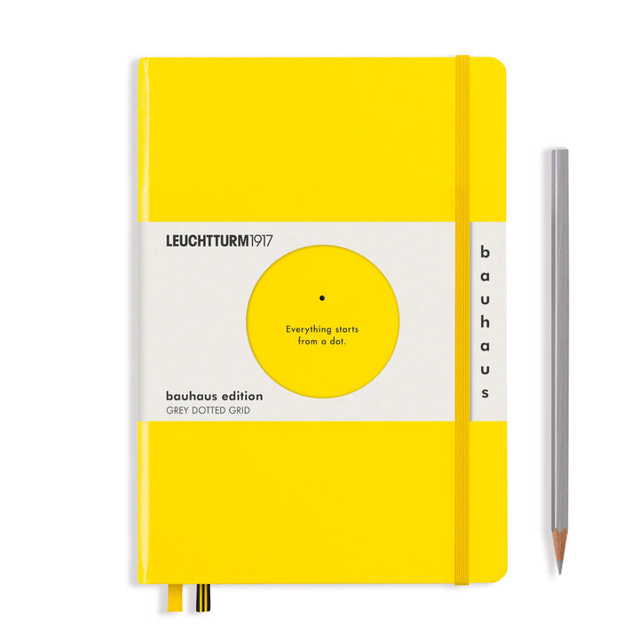 A5 Standard Hardcover Medium Notebook, Bauhaus Edition, Lemon