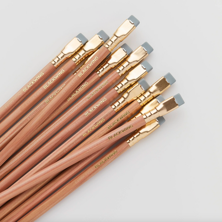 Blackwing Natural, Set of 12 Pencils & Gift Box, Eraser Detail