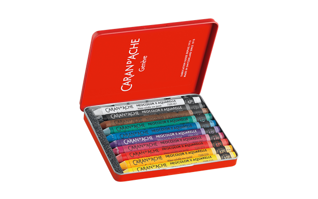 Caran d'Ache NEOCOLOR™ II Pastels, Set of 10, Detail