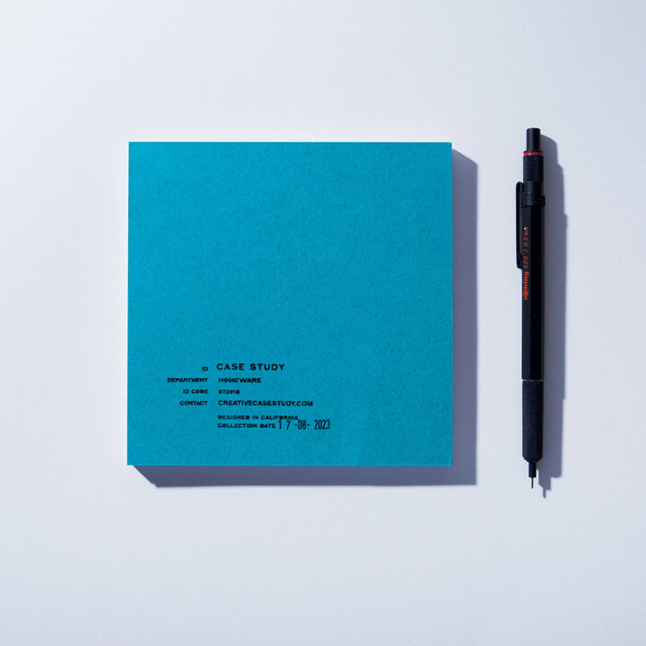 Case Study Weekly Planner Notepad, Back Cover