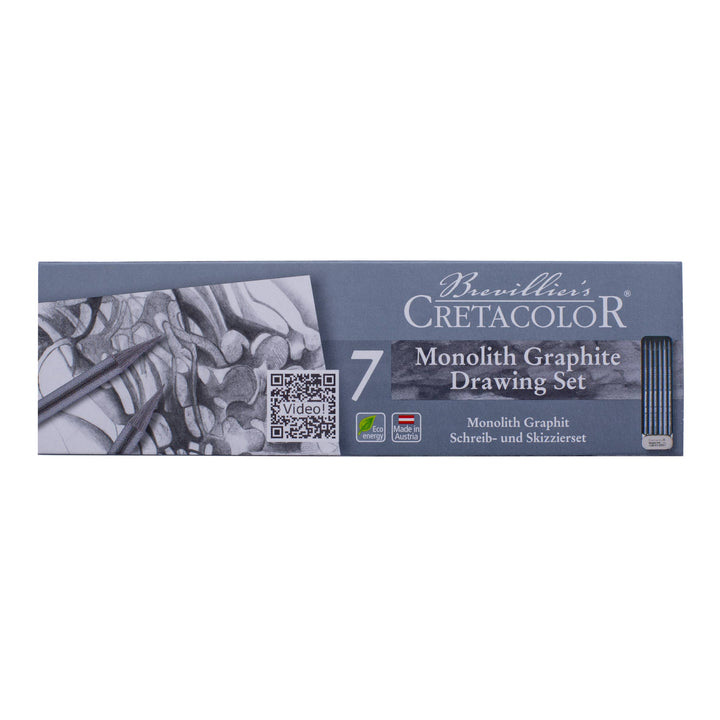 Cretacolor Monolith Graphite Pencils & Eraser Set