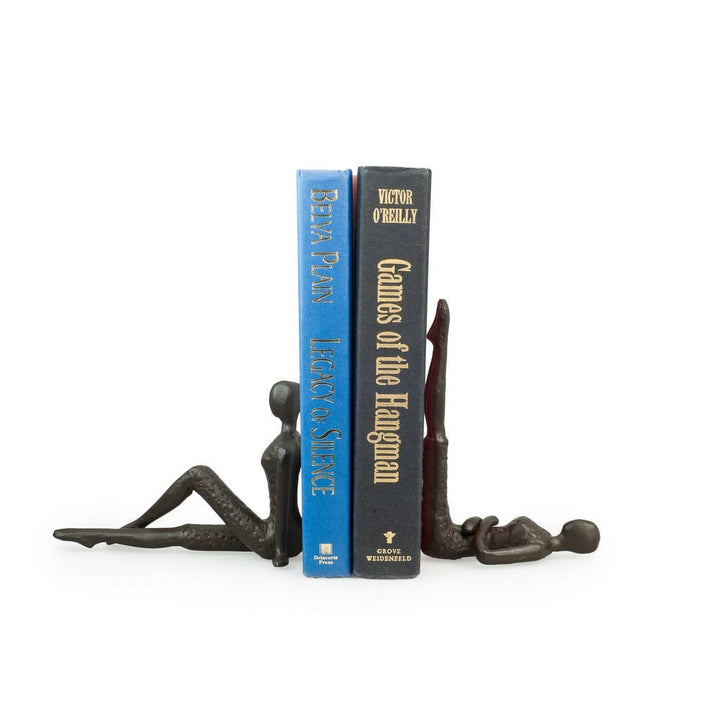 Danya B. Two People Stretching Bookends, Set of 2