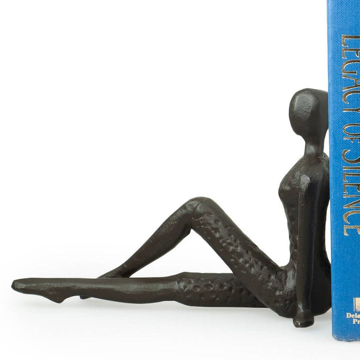 Danya B. Two People Stretching Bookends, Set of 2, Detail