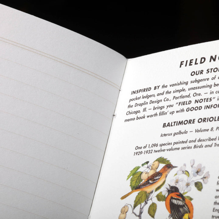 Field Notes Birds and Trees of North America Memo Books, Set of 3, Detail
