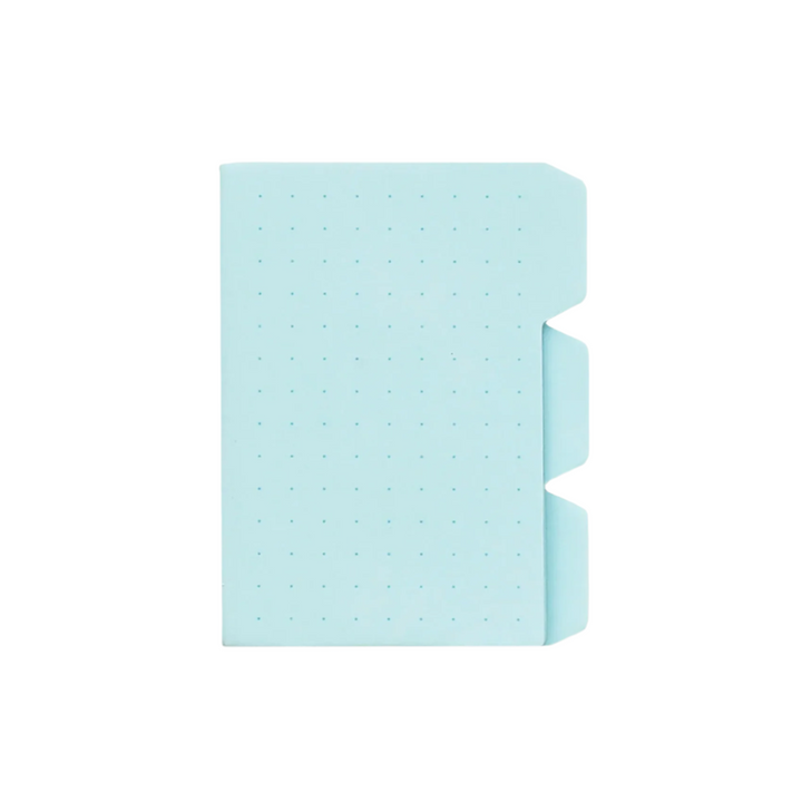 Hightide Sticky Index Tab Memo Pad, Blue Dotted