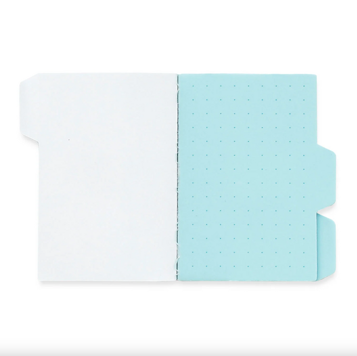 Hightide Sticky Index Tab Memo Pad, Blue Dotted, Detail