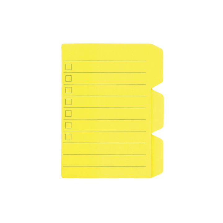 Hightide Sticky Index Tab Memo Pad, Yellow Ruled