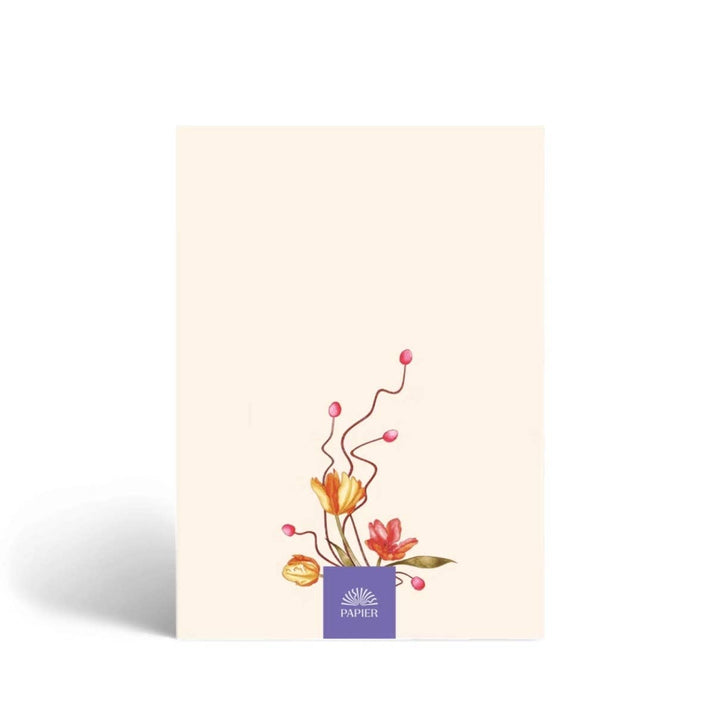 Papier 16-Week Undated Daily Planner, Wild Arrangement Back Cover