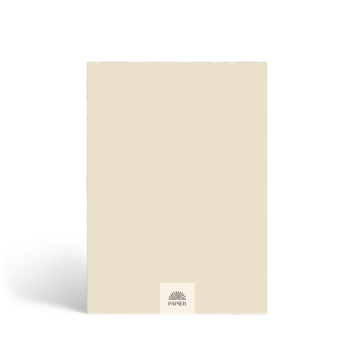 Papier 16-Week Undated Daily Planner, Wonder Back Cover