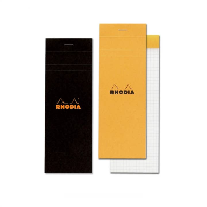 Rhodia Classic List Notepad - 3" x 8.25", Lined, Micro-Perforated