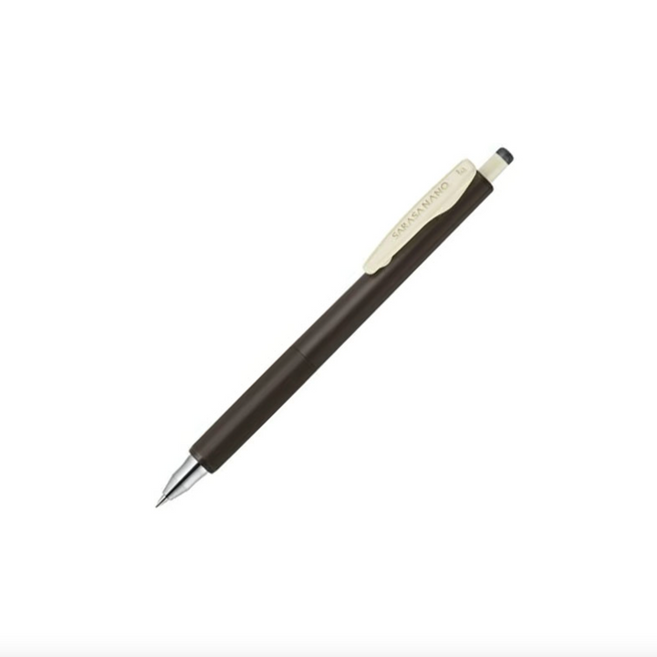 Sarasa Nano Gel Ballpoint Pen, Brown Gray