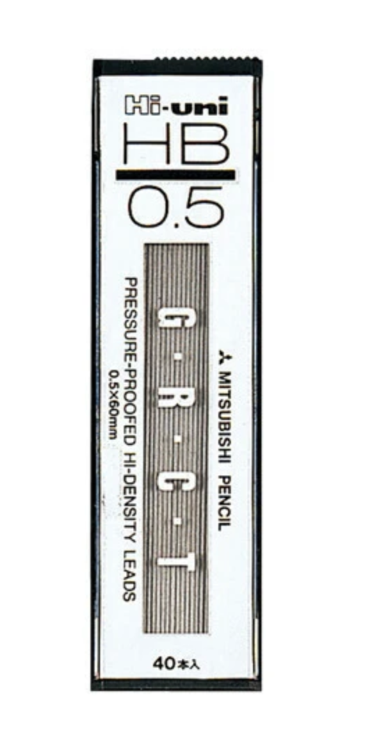 Hi-Uni 0.5mm HB Lead Refills