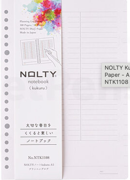 A5 planning log loose leaf