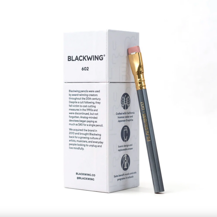 Short Blackwing 602, Set of 12 Pencils and Gift Box