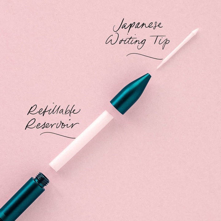 Tom's Studio The Wren Refillable Writing Pen, Detail