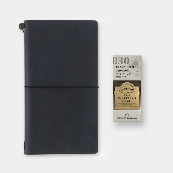 Traveler's Company 030 Brass Clip and Traveler's Notebook