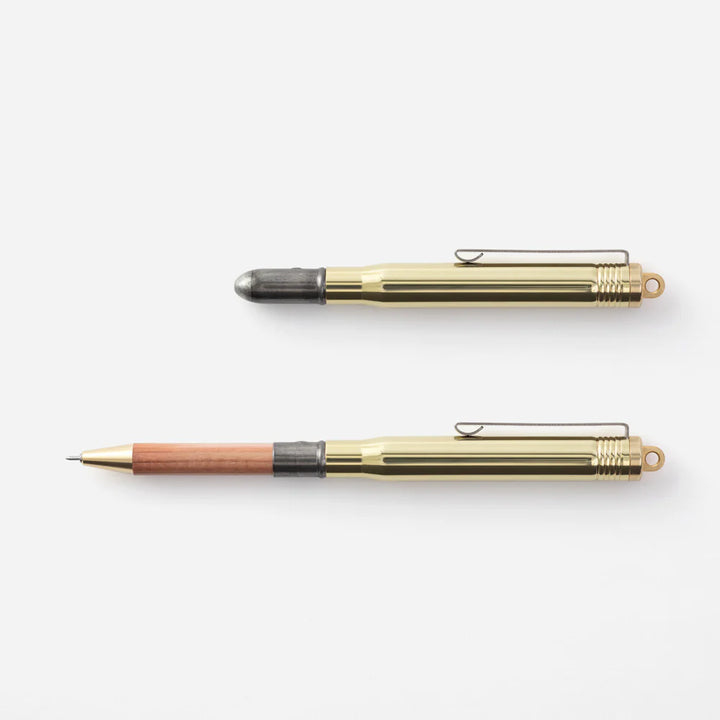 Traveler's Company Brass Ballpoint Pen - Compact & Smooth Writing