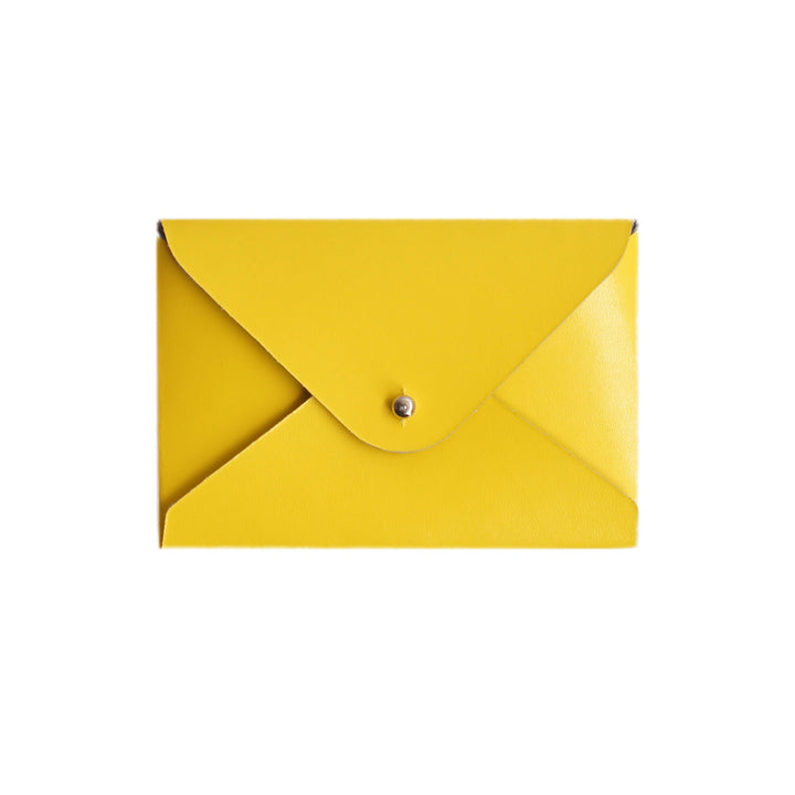 Recycled Leather Mini Folder Card Case