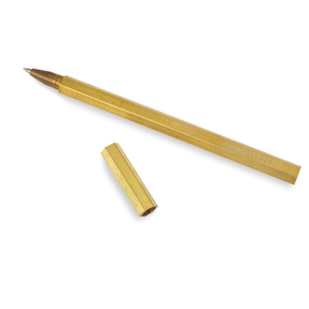 Gold Hexagonal Rollerball Pen