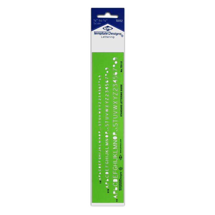 Standard Lettering Guide Template Ruler