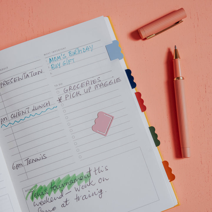 Cloud Multicolor Metal Index Tabs