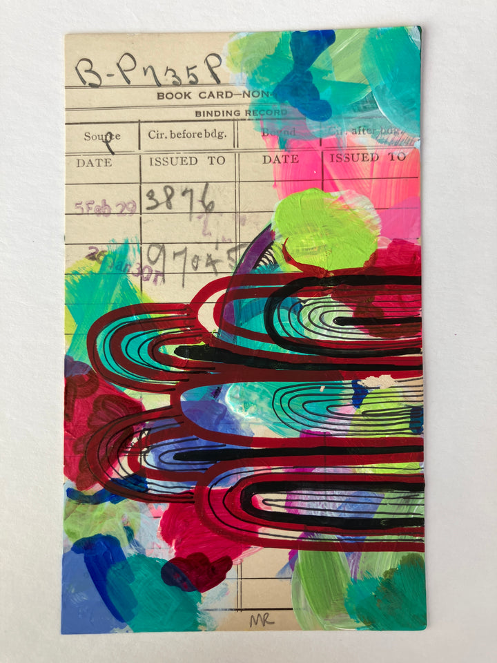 Abstract Art - Library Book Card