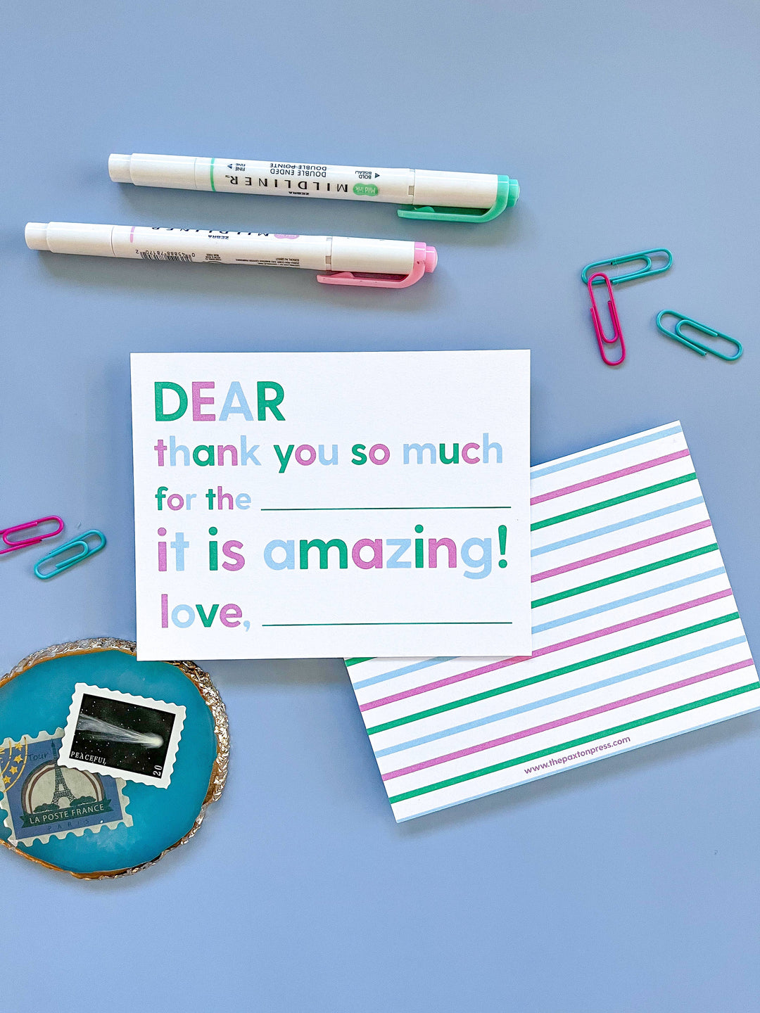 Kids Fill-in-the-blank Thank You Cards