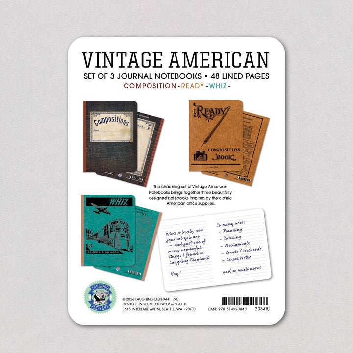 Vintage American Notebooks (set of 3)