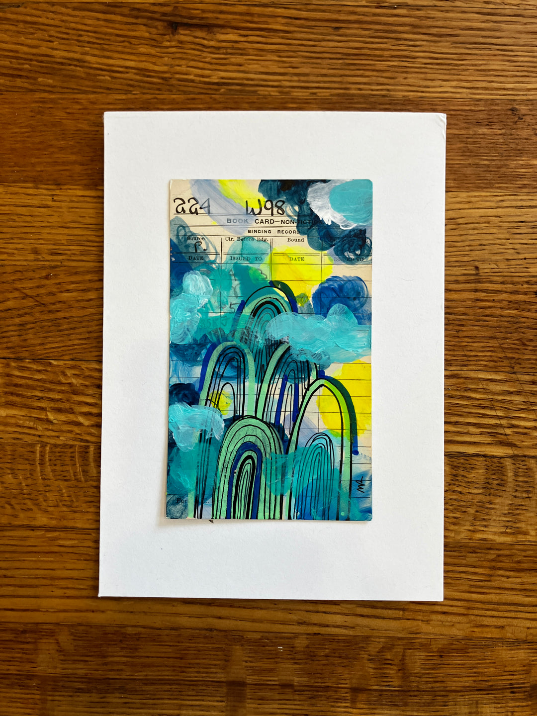 Abstract Art - Library Book Card