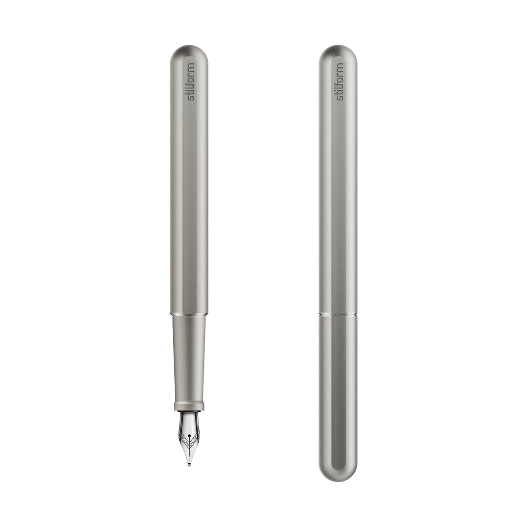 INK Fountain Pen - Titanium - (Polished Steel Medium Nib)