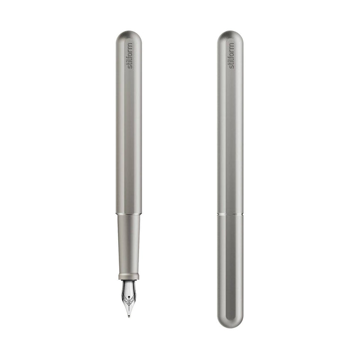 INK Fountain Pen - Titanium - (Polished Steel Medium Nib)