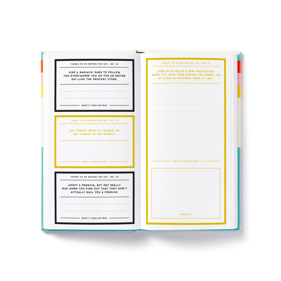 A Million Things to Do Before You Die