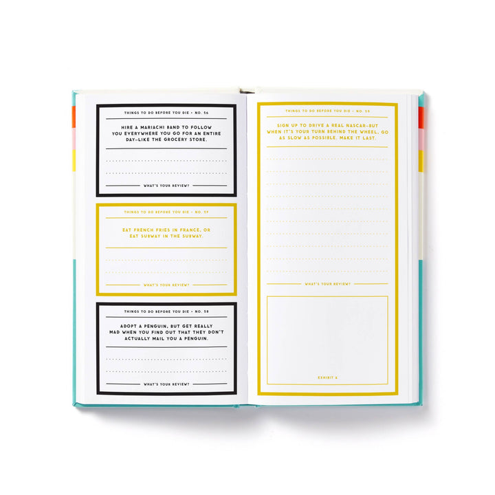 A Million Things to Do Before You Die