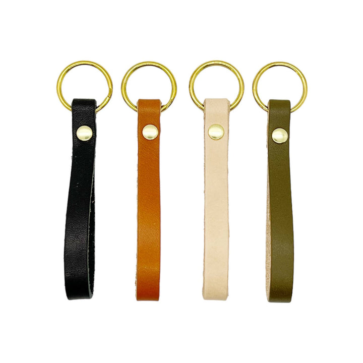 Tango Key Fob / Natural Leather Keychain