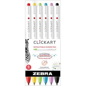 ClickArt Retractable Marker Pen Set