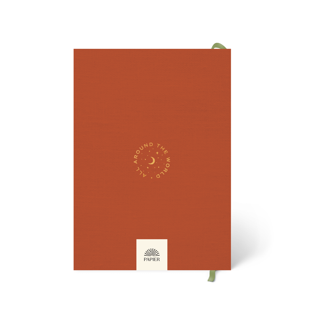 Guided Travel Journal, Foiled, A5 Hardcover