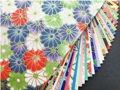 Large Folk Chiyogami Craft Paper