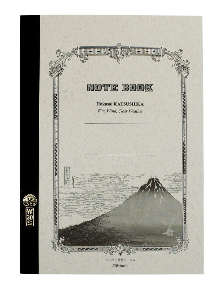 Katsushika Hokusai A5 Grid Notebook