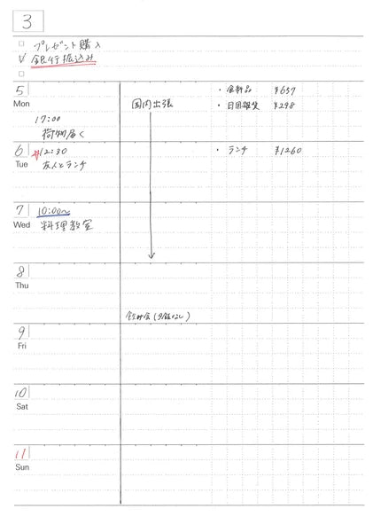 Fuji Undated Planner