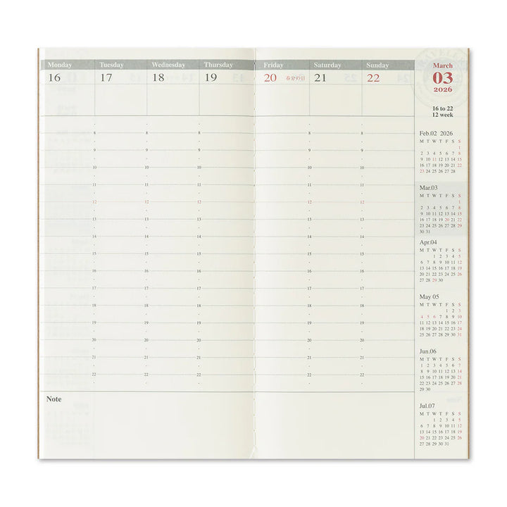 2026 Calendar / Diary Refills — Passport & Regular Sizes