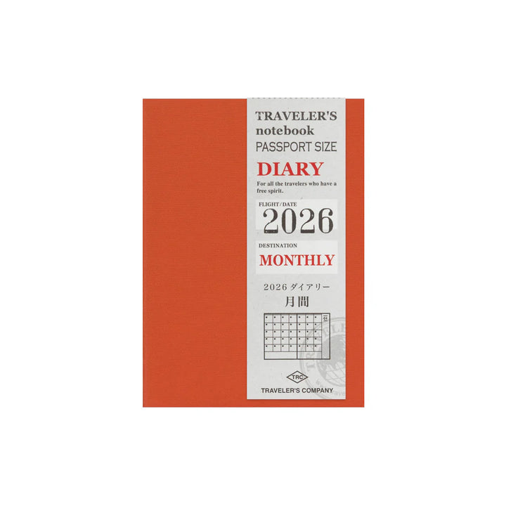 2026 Calendar / Diary Refills — Passport & Regular Sizes
