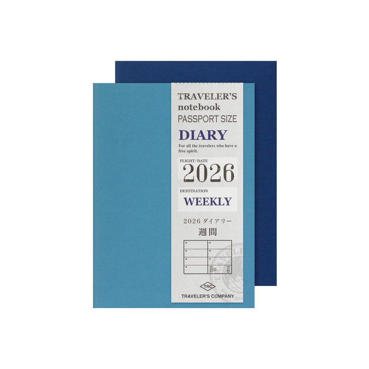 2026 Calendar / Diary Refills — Passport & Regular Sizes