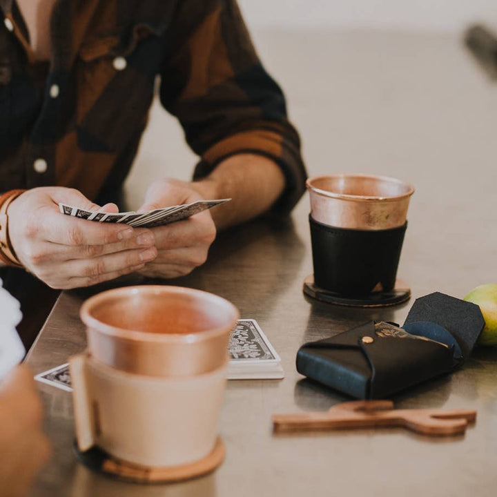 King Playing Card Set / Leather Case & Deck