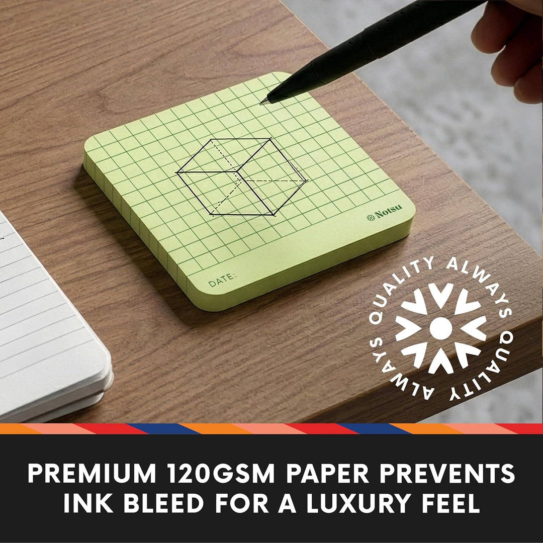 Graph Grid Sticky Notes / 4pk