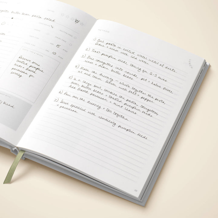Foiled Hardcover Guided Recipe Journal