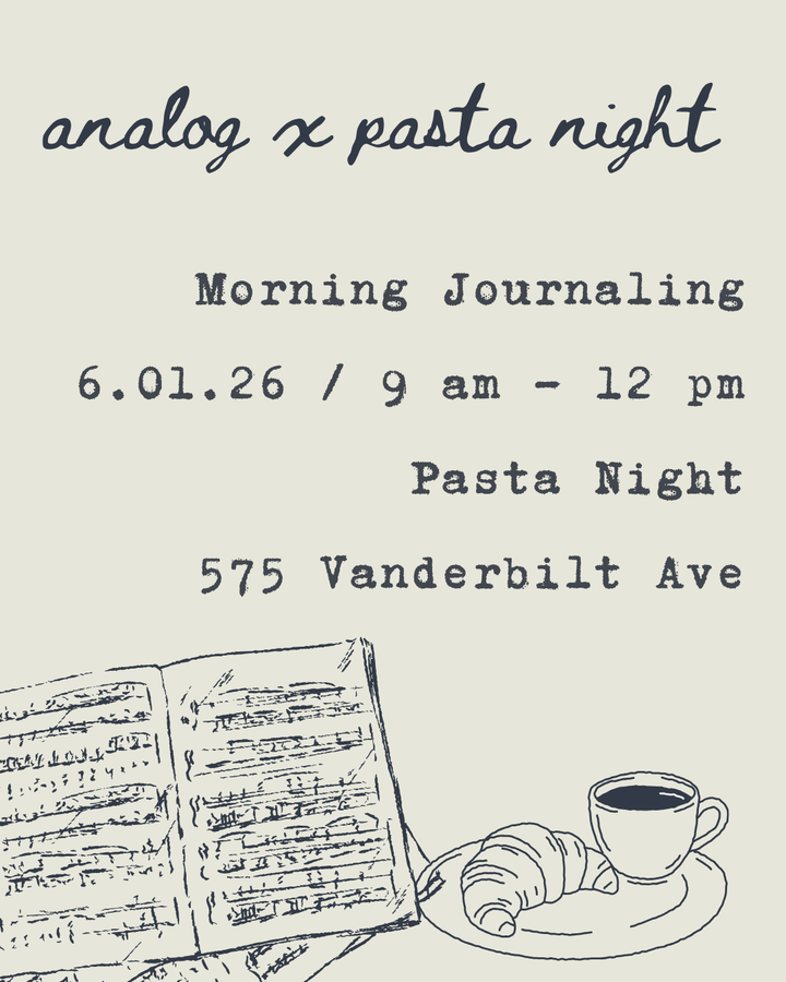 Community Journaling at Pasta Night
