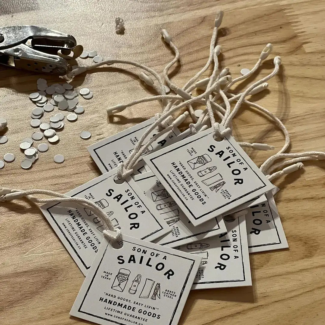 Tuxedo Carabiner / Solid Brass & Leather Clip Fob Keychain