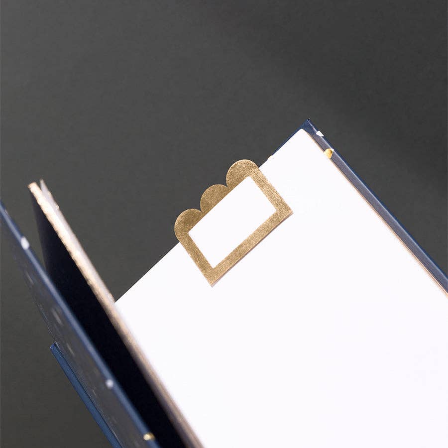 Geometric Brass Page Markers (set of 8)