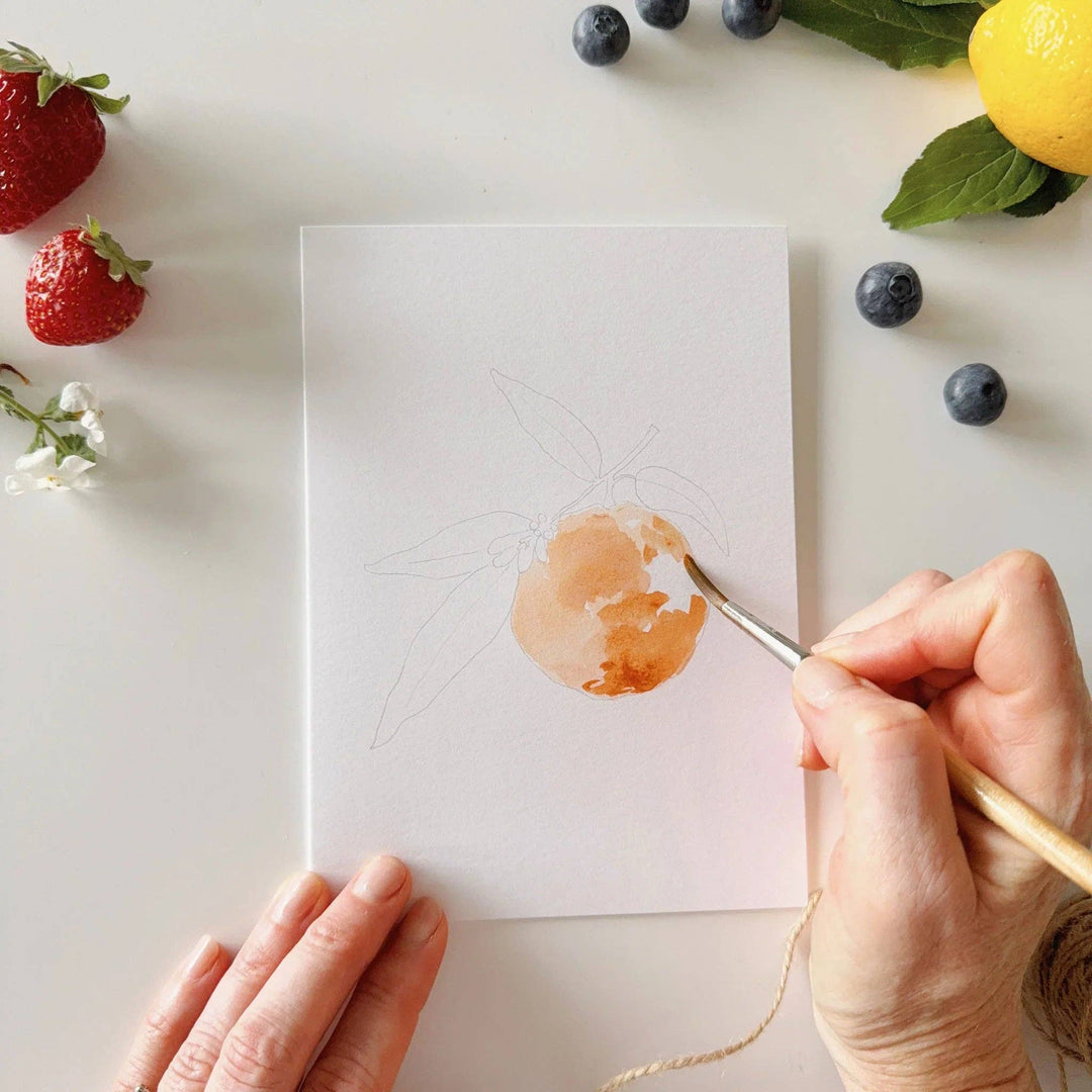Paintable Watercolor Notecard Set
